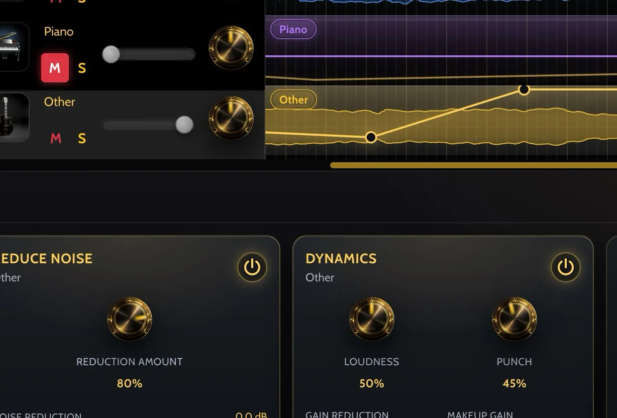 Moozix Smart DAW track FX and automation controls